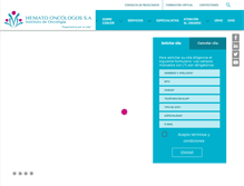 Tablet Screenshot of hematooncologos.com